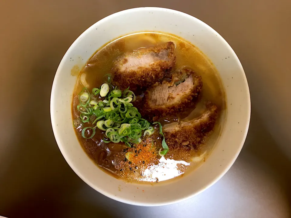 カツカレーうどん|ばーさんさん