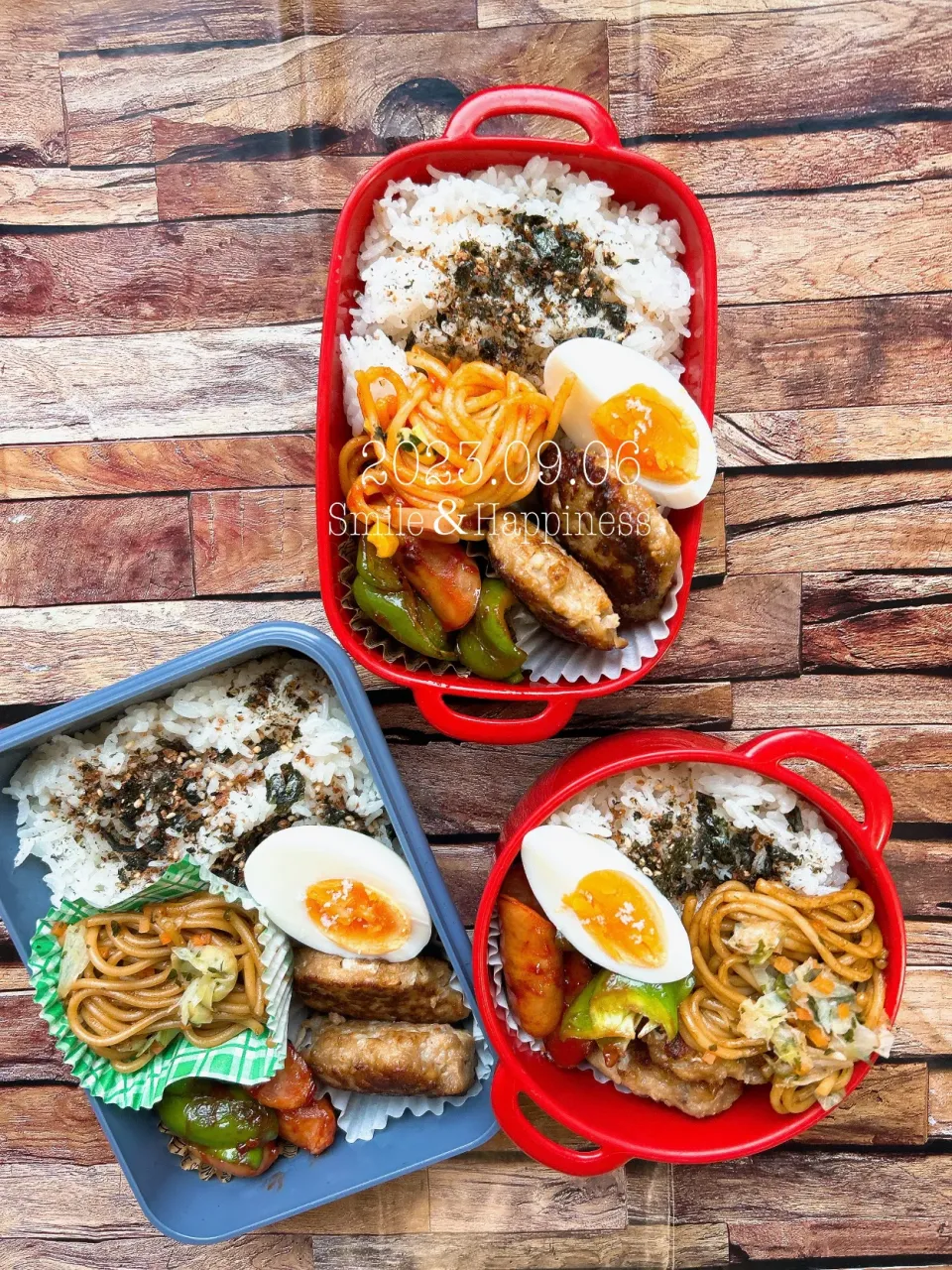 3人弁当😆|Rie Naganoさん