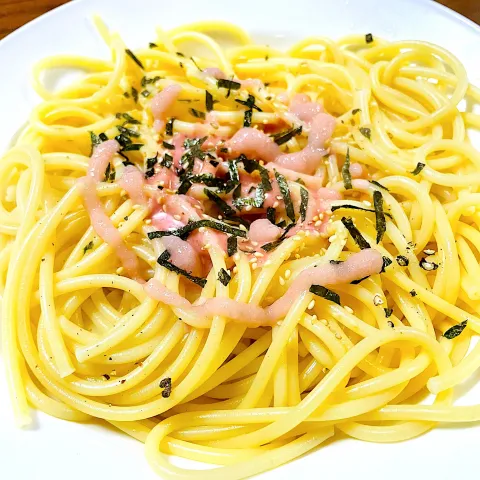 「スパイスでカンタン鍋変術「豆乳鍋」アレンジ」を使ってみたSnapdishの料理・レシピ写真:「たらこペースト」で簡単和風パスタ