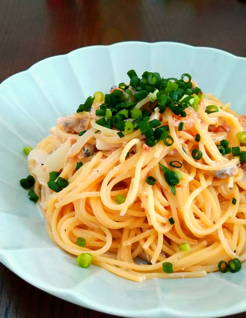 明太子クリームパスタ