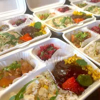 Snapdishの料理写真:ハンバーグ弁当|マッキーさん