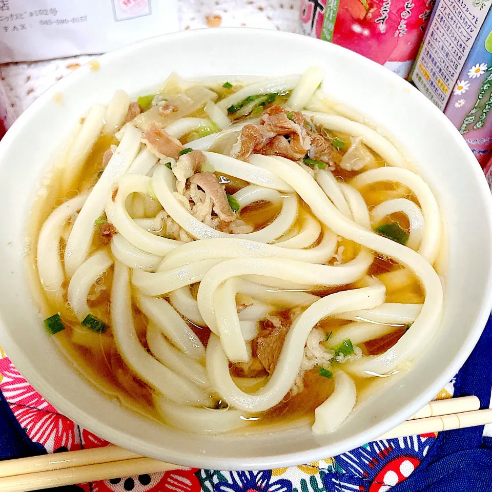 Snapdishの料理写真:冷凍肉うどん|akkoさん