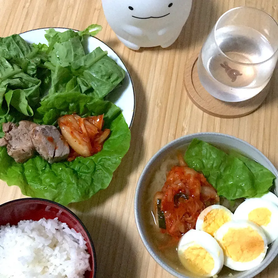 Snapdishの料理写真:サムギョプサルと冷麺|hermitさん