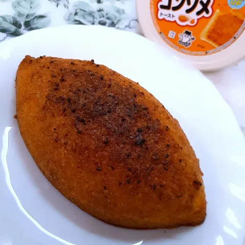 「ポテトースト コンソメ風味」を使ってみたSnapdishの料理・レシピ写真:@きなこさんの料理 🔷アーモンドカステラonポテトーストコンソメ20230311🔷