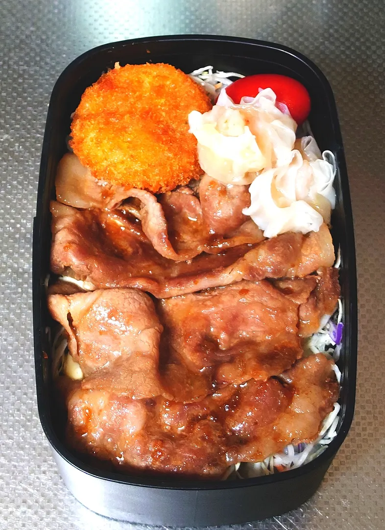 豚生姜焼丼弁当|黒川克博さん