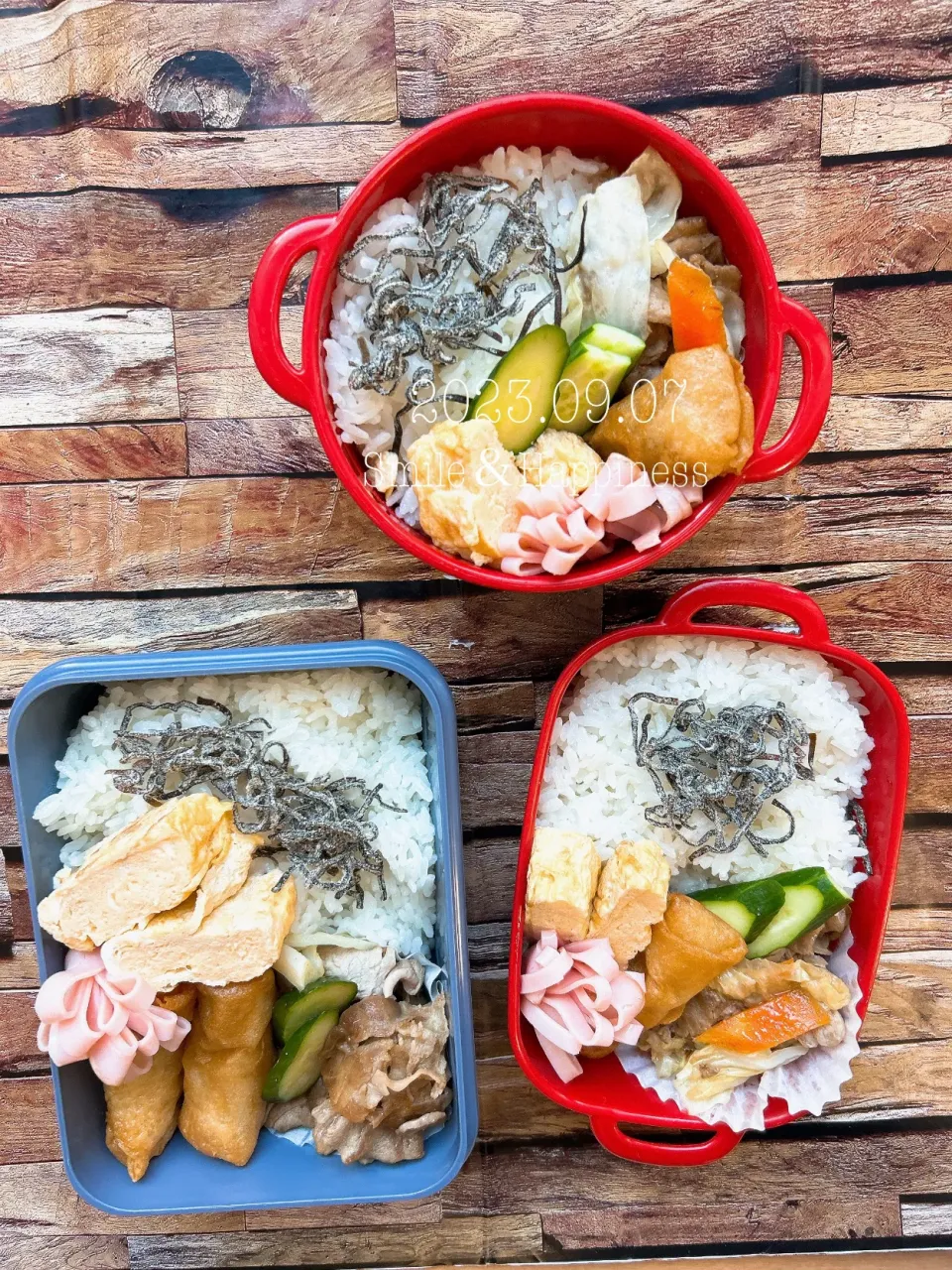 3人弁当😆|Rie Naganoさん