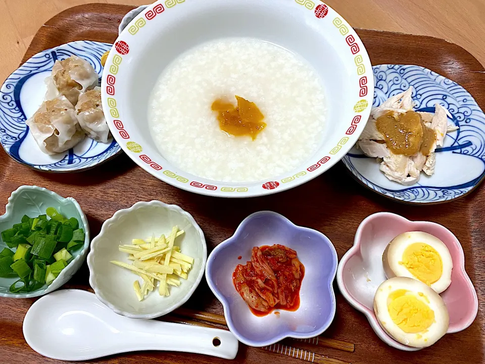 中華粥定食🤗|かおちゃんさん