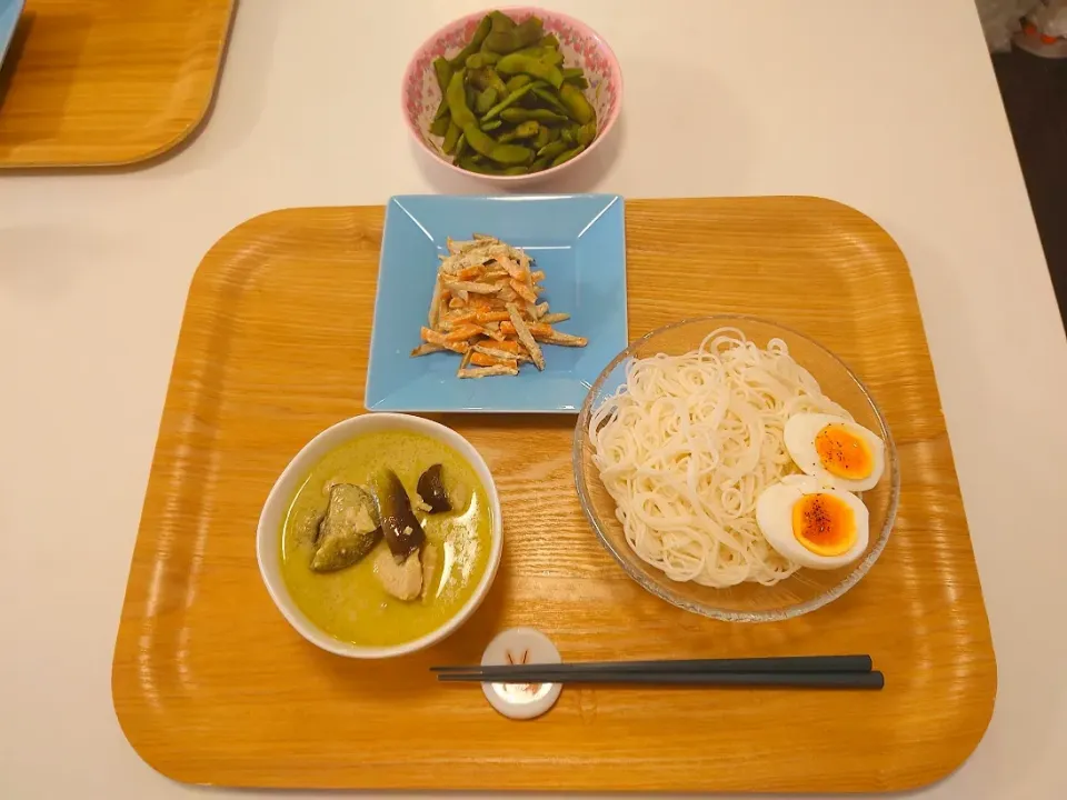 今日の夕食　グリーンカレー|pinknari🐰🌈さん