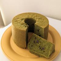 米粉の抹茶シフォンケーキ