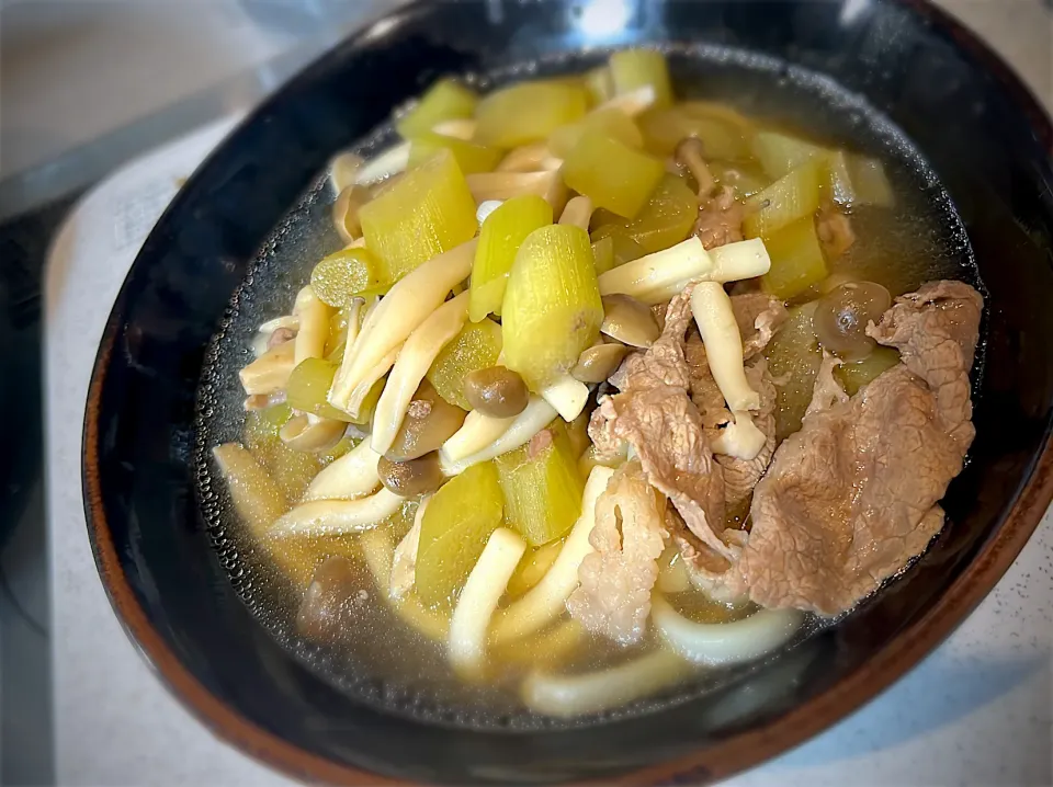 Snapdishの料理写真:はすいもと牛肉のうどん|2trois_eさん