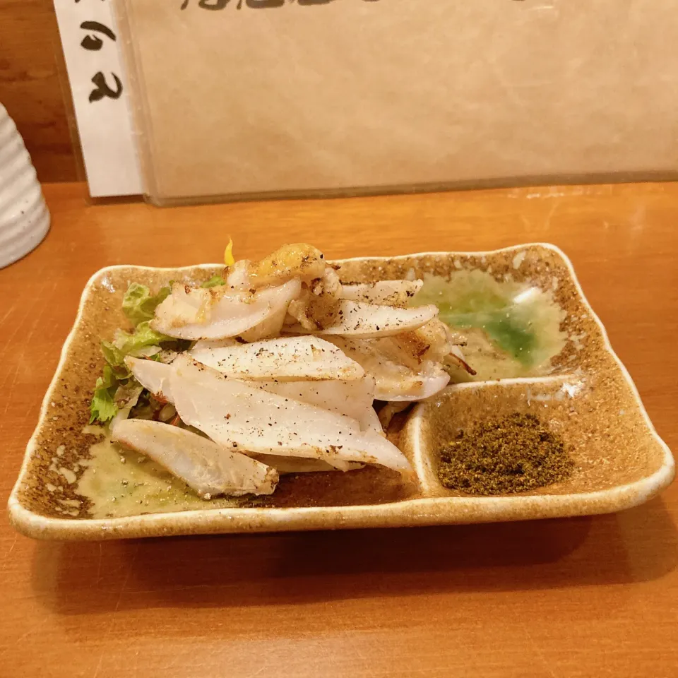 Snapdishの料理写真:ヤゲン軟骨の柚こしょう添え|ちゃみこさん