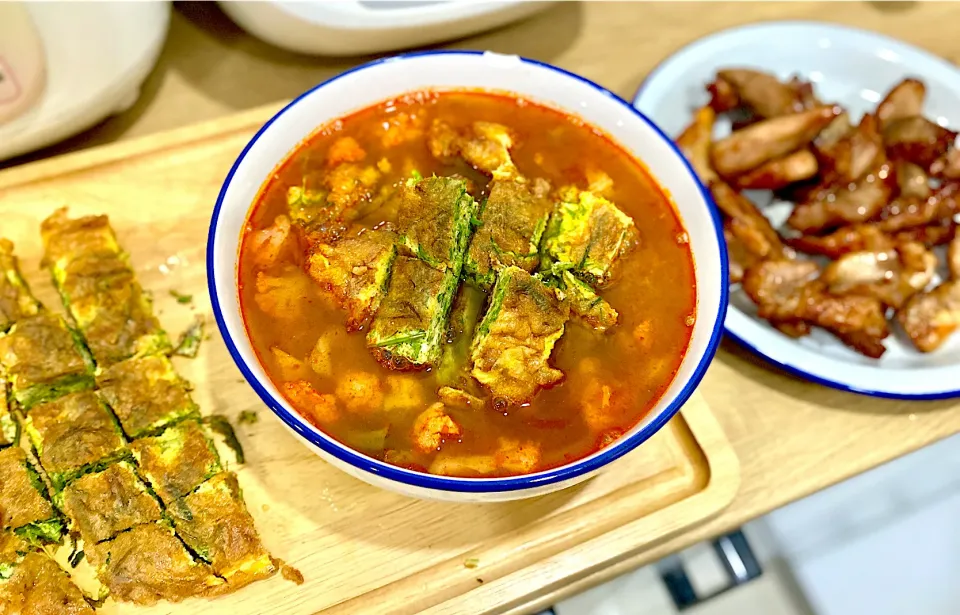 Sour Curry with Vegetable Omelet |Lamonrockyさん