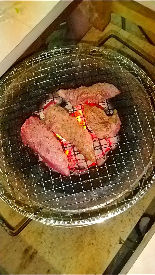 七輪で焼き肉|Sakuraちゃんさん