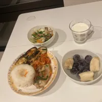 Snapdishの料理写真:なすと野菜炒め定食|ふるるんさん