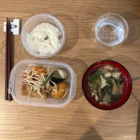 Snapdishの料理写真:お手軽朝定食|ふるるんさん