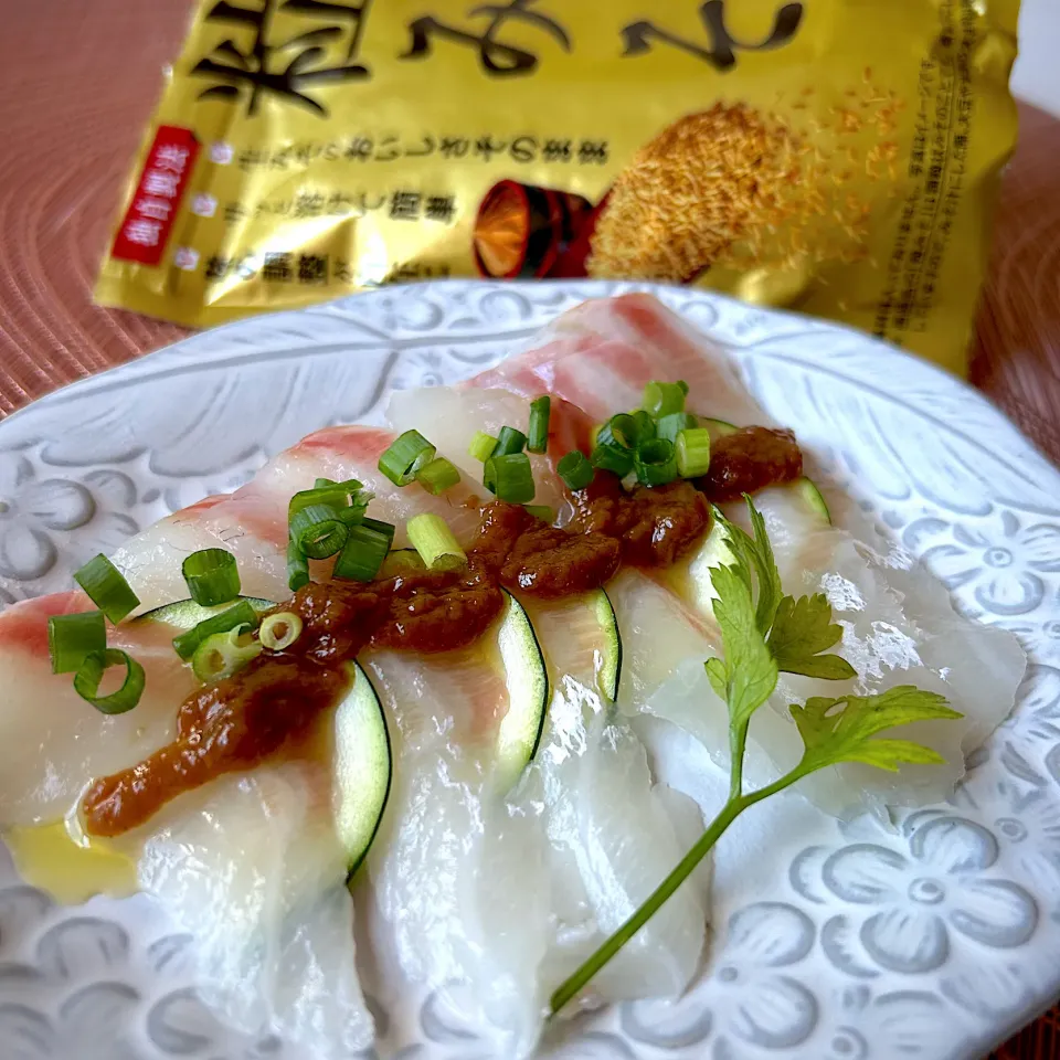 真鯛と柑橘のみそ風味カルパッチョ|はるち- ̗̀ ☺︎  ̖́-さん