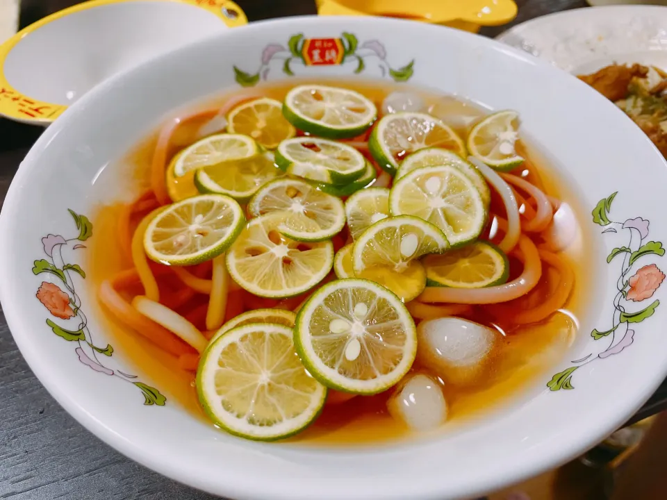 Snapdishの料理写真:すだちとヤドンのうどん|ゆんこさん