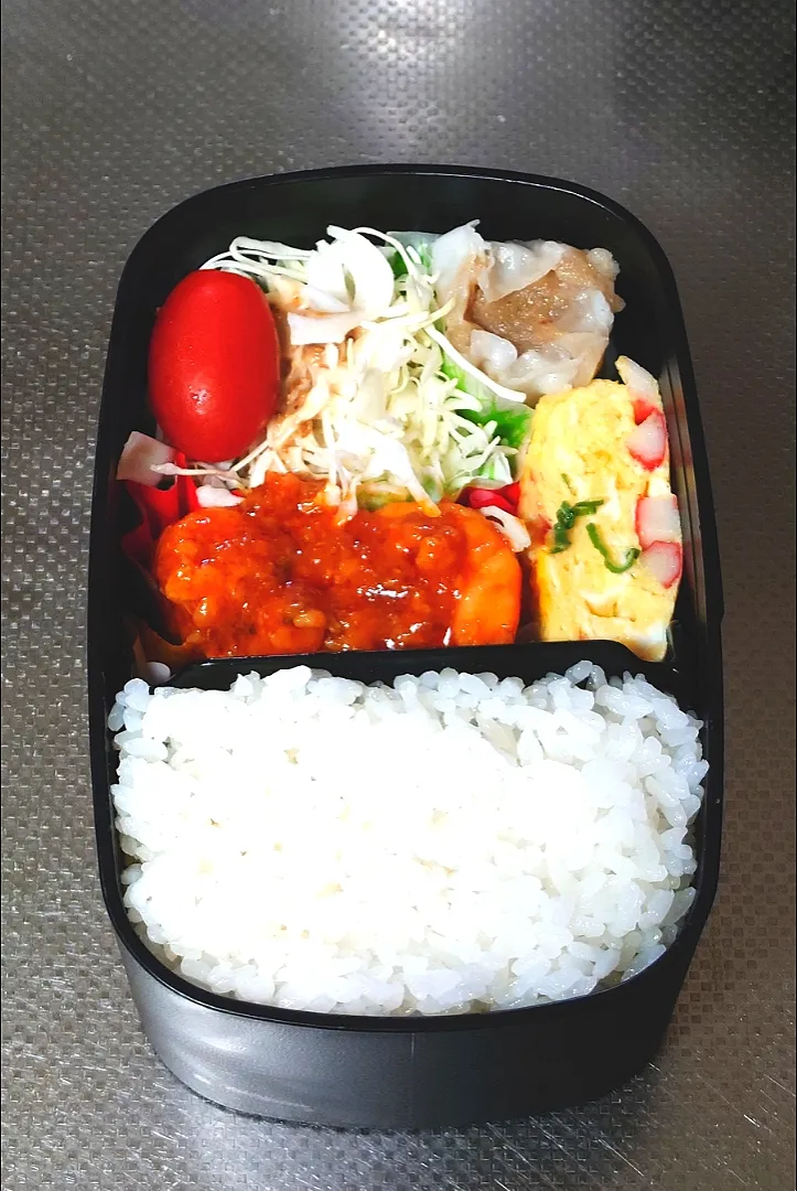 Snapdishの料理写真:中華弁当（海老チリ．蟹玉．焼売）|黒川克博さん