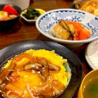 カニかま天津飯