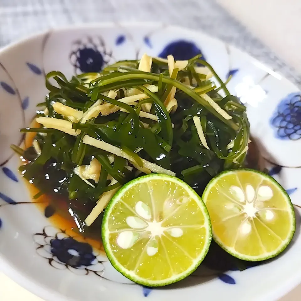 切り昆布と生姜のポン酢あえ|ポトスさん