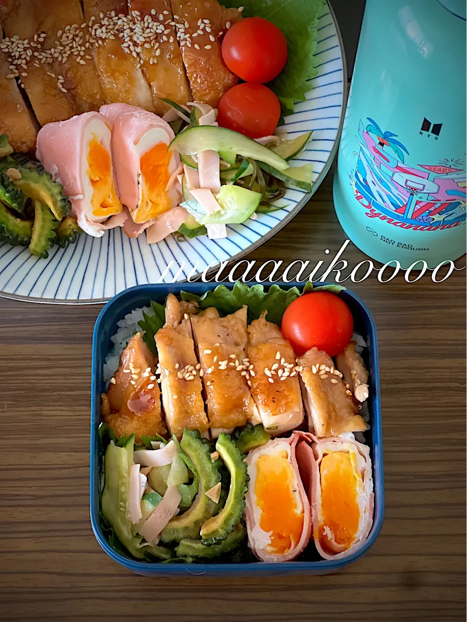 Snapdishの料理写真:照り焼きチキン弁当🍱|マイコさん