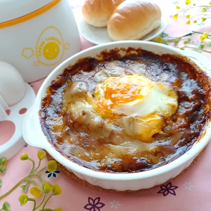 Snapdishの料理写真:🌼はなちゃん🌼さんの料理 チーズたっぷりカレードリア🧀🫕|小豆🌼さん