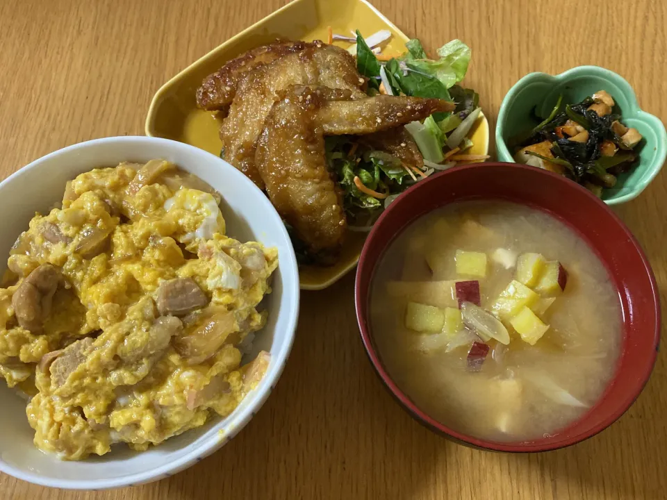 親子丼&手羽先|ここなりさん