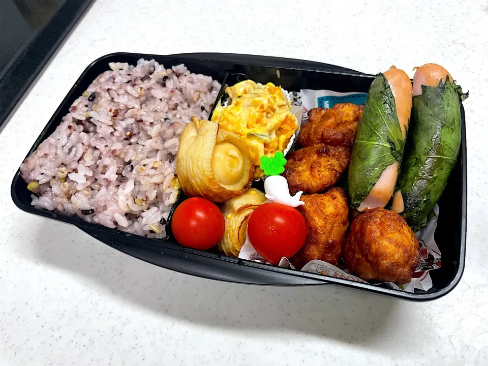 9/14 彼氏弁当⁂からあげ&ウインナー弁当|ゆさん