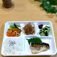 Snapdishの料理写真:【アルモンデ】焼き鯖弁当風プレート【ランチ】|tamicoさん