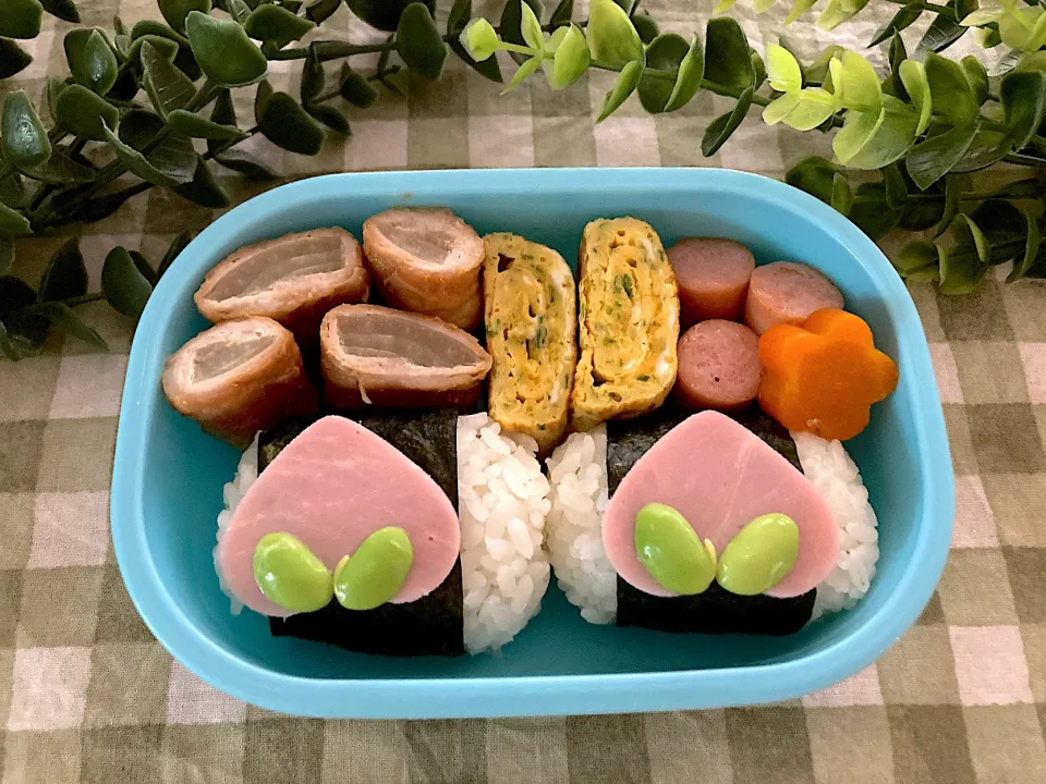 ＊べびたん幼稚園お弁当＊桃まん🍑＊|＊抹茶＊さん