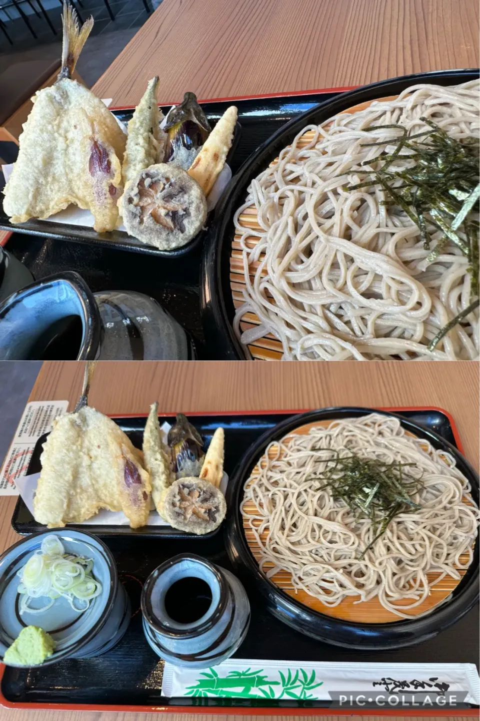 Snapdishの料理写真:本日の小田原出張ランチは、あじ天せいろ@二八蕎麦正庵　ミナカ小田原にて。あじ天以外に野菜天もいっぱい。美味しくいただきました。|sniper66さん