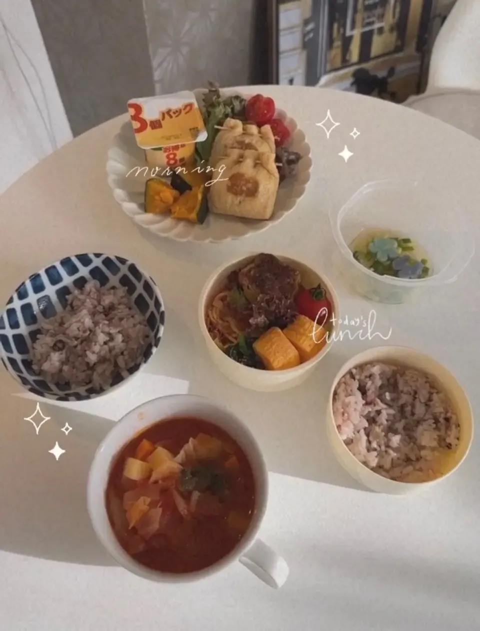 Snapdishの料理写真:morning &お弁当𓌉◯𓇋𓂃꙳⋆|U.anjuさん