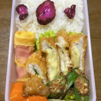 鶏ささみ大葉入りチーズフライお弁当😋|たるぎさん