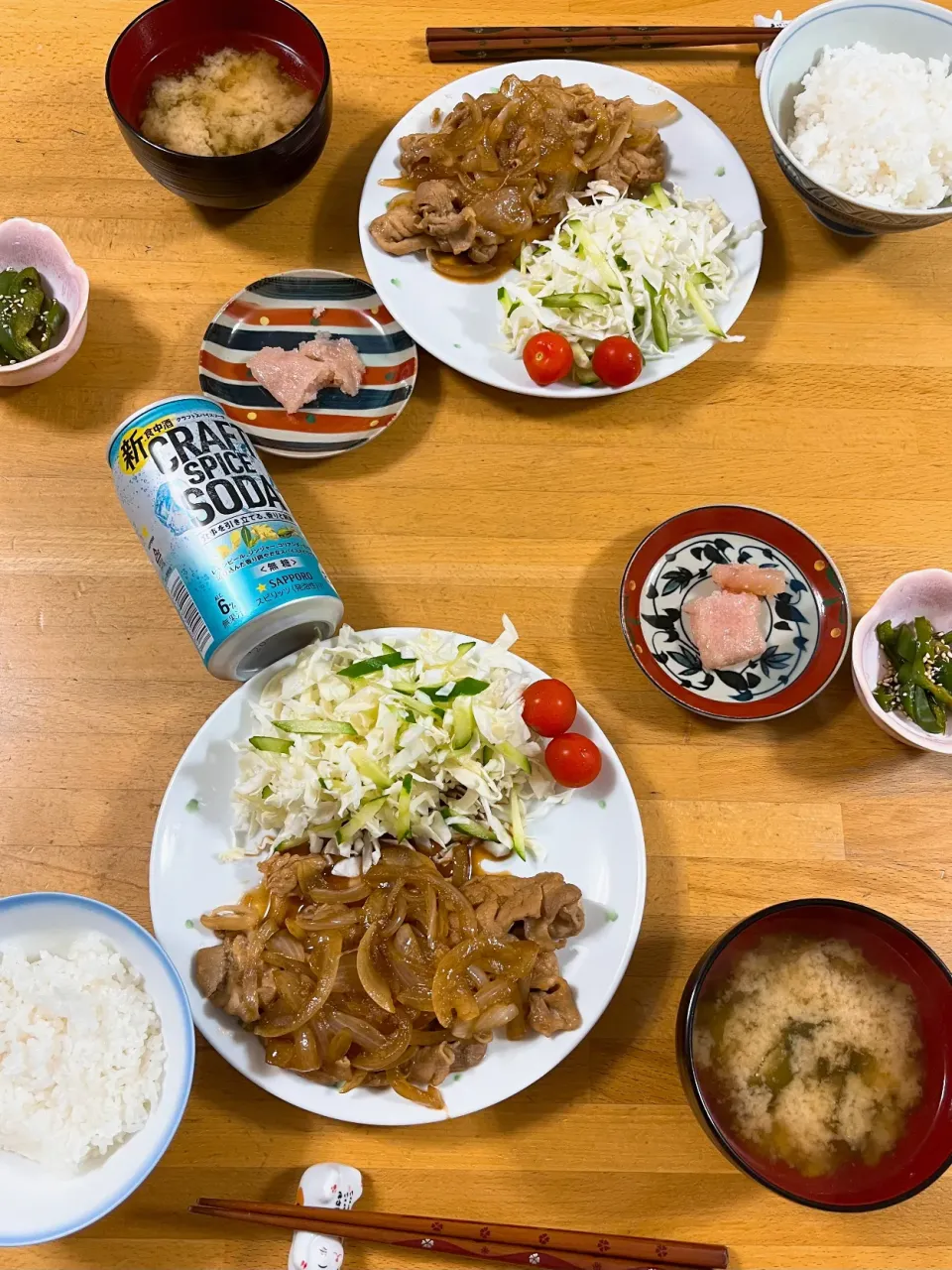 Snapdishの料理写真:夕飯🎵豚肉の生姜焼き|kiyominさん