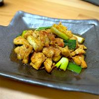 鶏ふりそでの山椒炒め