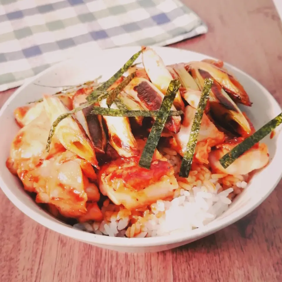 焼き鳥丼|まつかかわりさん