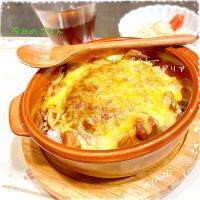 チーズカレーハンバーグドリア