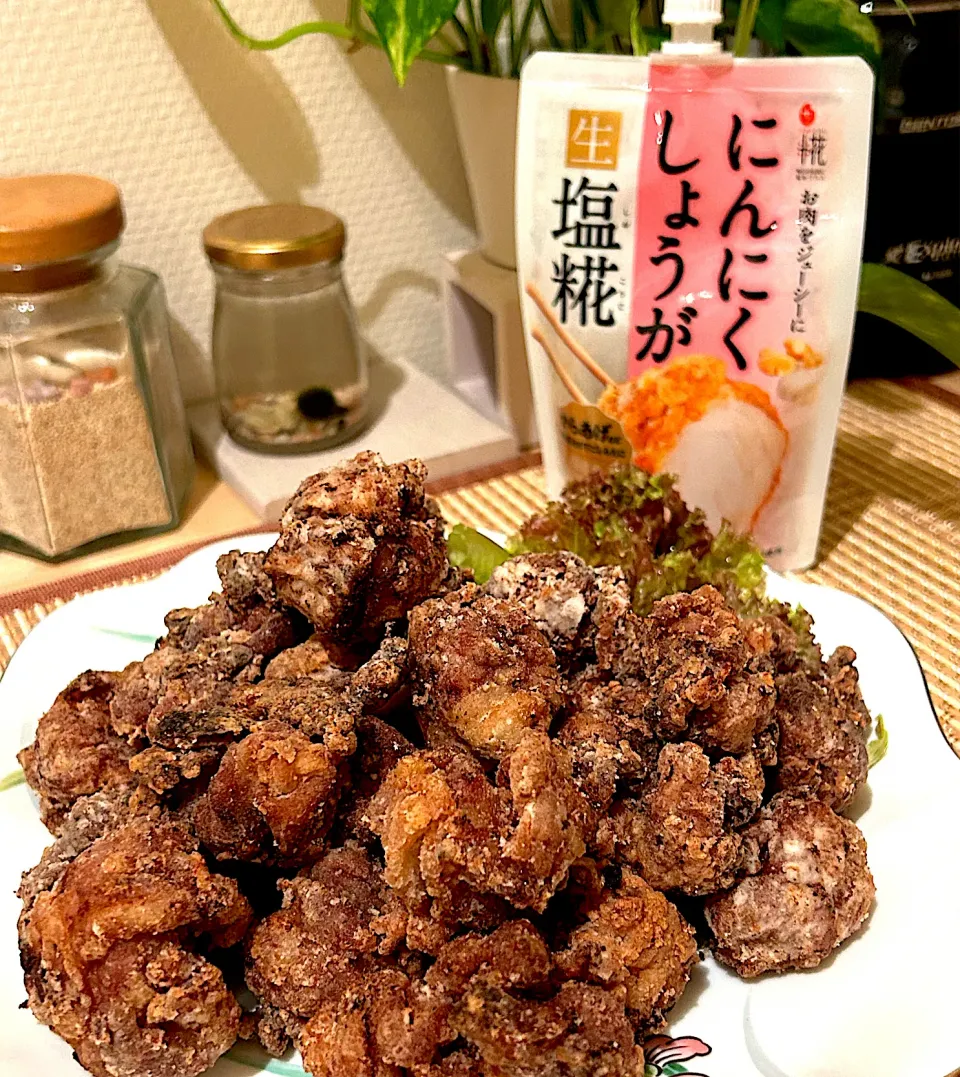 にんにく生姜麹の豚肉の唐揚げ🐽|だまさん