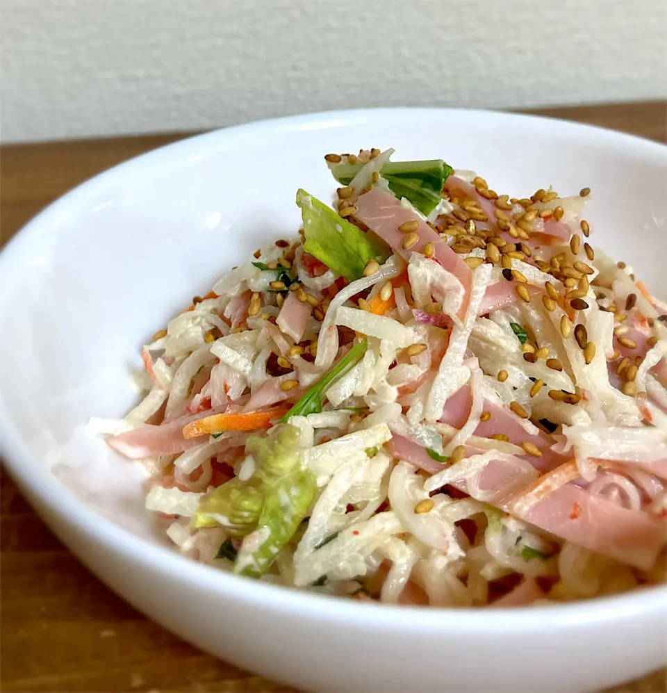 大根とハムのマヨサラダ🥗 ͛.*|さくらさん