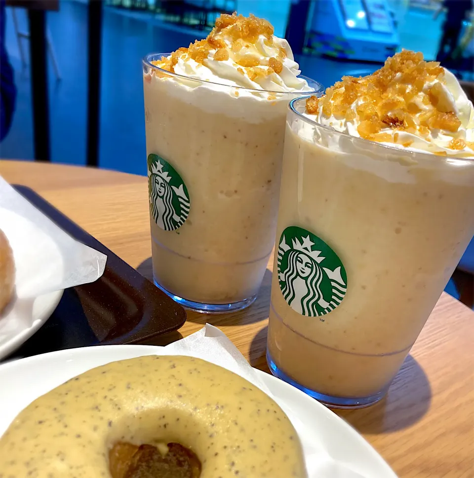 Snapdishの料理写真:スタバのおいもフラペチーノ|きむっちさん