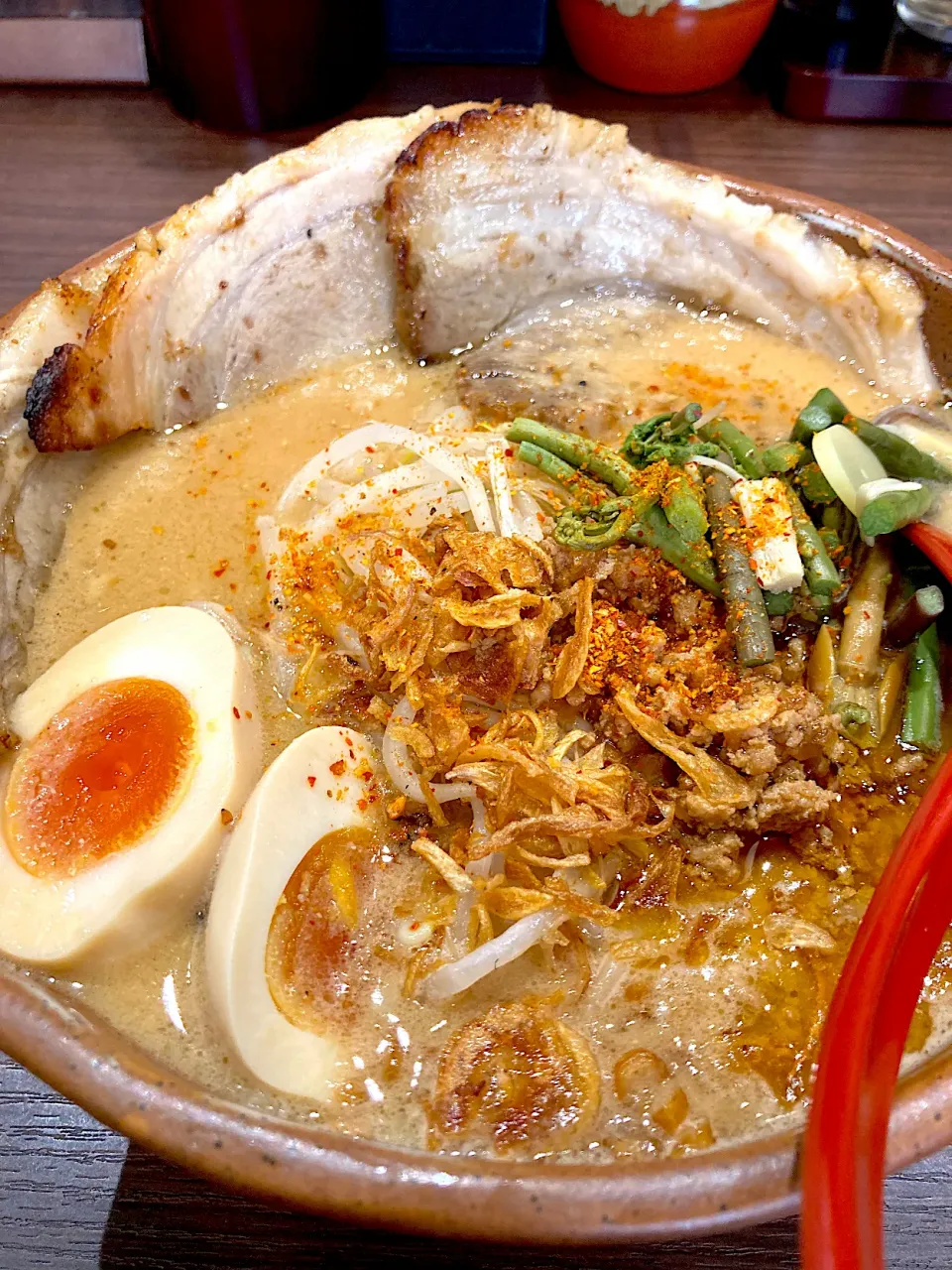 麺場龍吟の信州炙り焼豚味噌ラーメン。|ツンコロさん