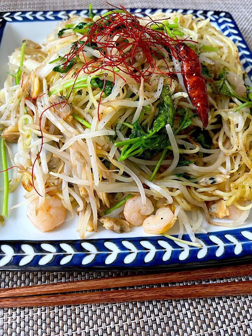 今日のお昼ごはん~パクチー塩焼きそば~|ゆかｕさん