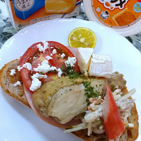 「ポテトースト コンソメ風味」を使ってみたSnapdishの料理・レシピ写真:🔷日曜日の🍞カンパーニュサンド🥪🔷