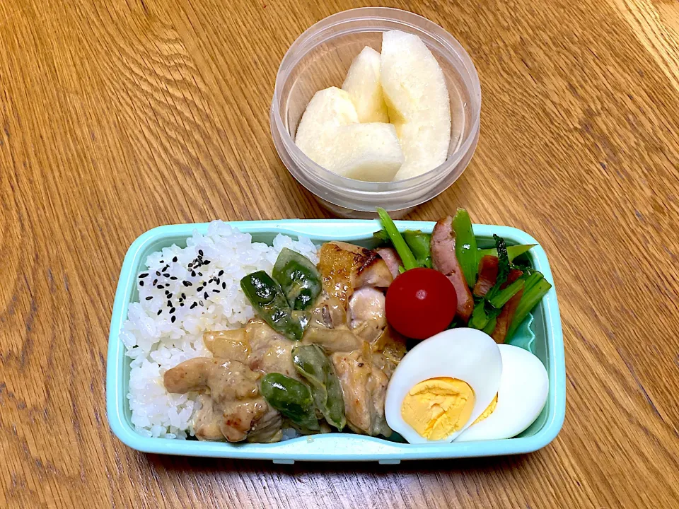 鶏の味噌マヨ炒め弁当|ゆさん