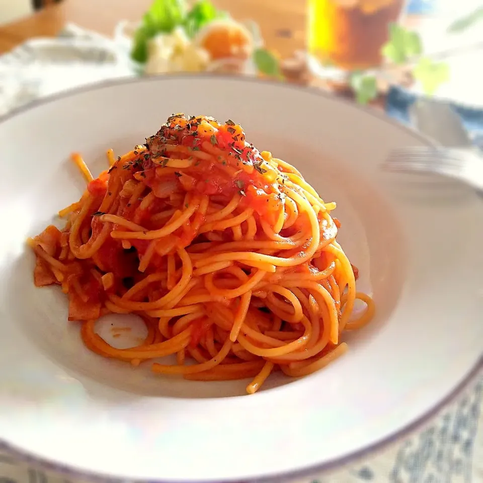 Snapdishの料理写真:トマト缶で簡単！
暗殺者のパスタ🍝|とまと🍅さん