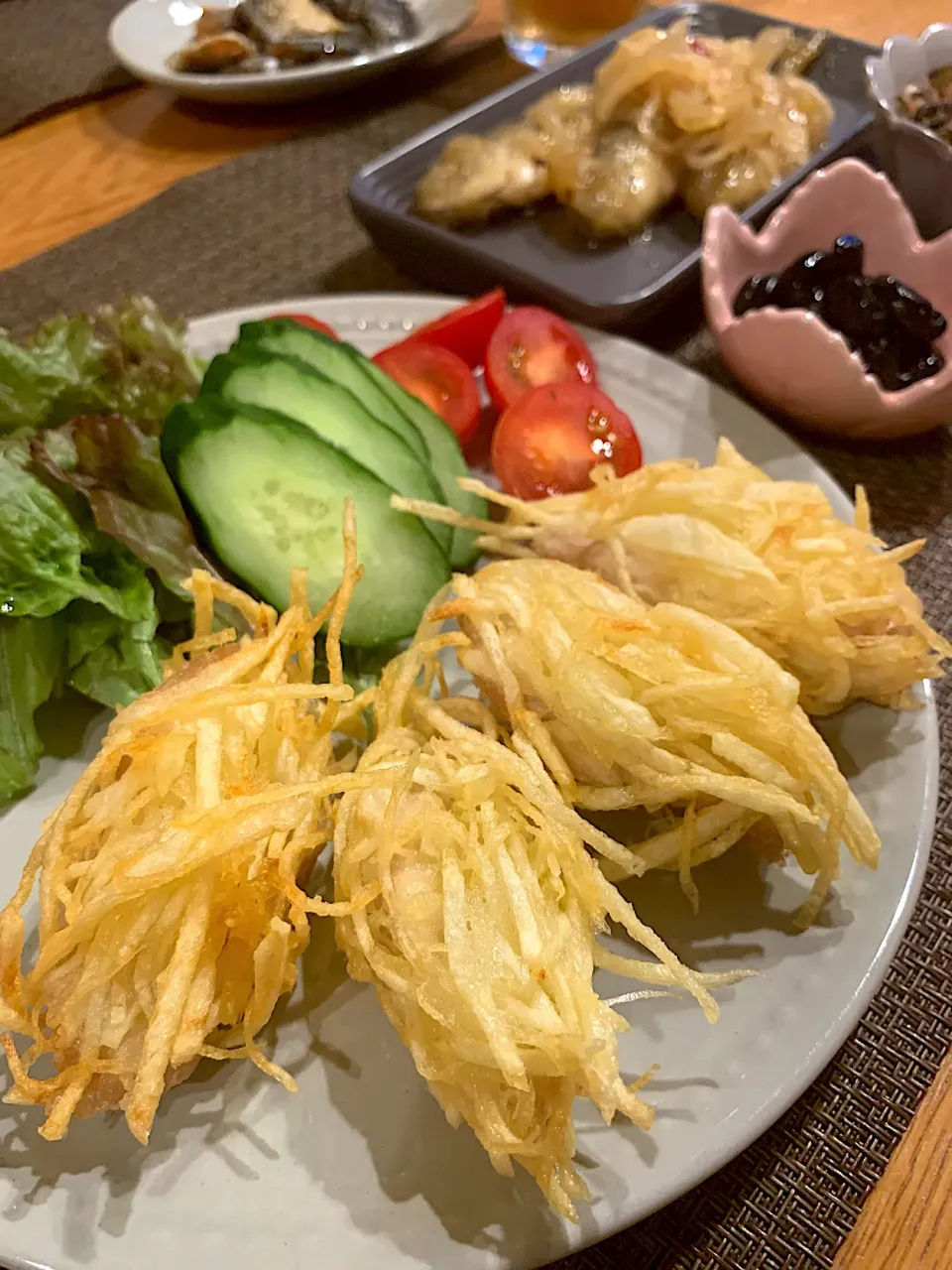 鶏肉のじゃが芋揚げ|いちごさん