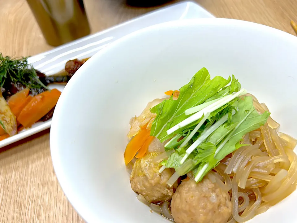 鶏団子と白菜の中華風煮物|みほままこさん