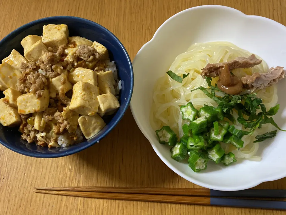 梅冷麺&麻婆丼|ここなりさん