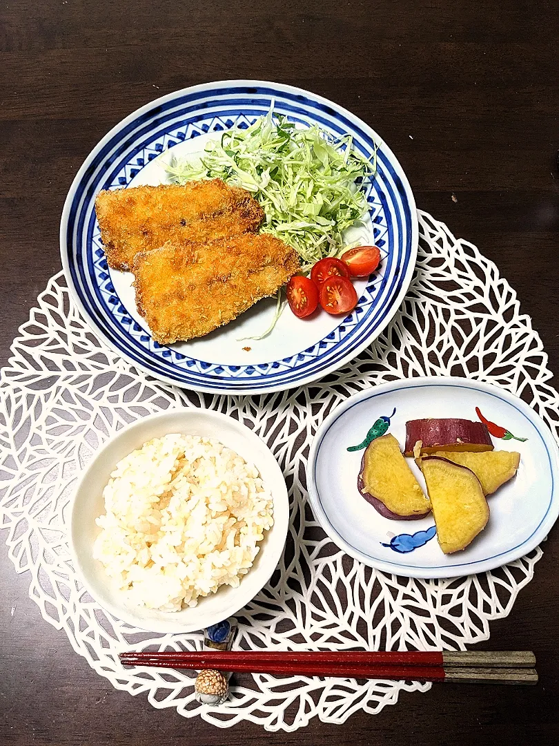 さつまいもの甘煮  鯵フライ|ヒカリーさん