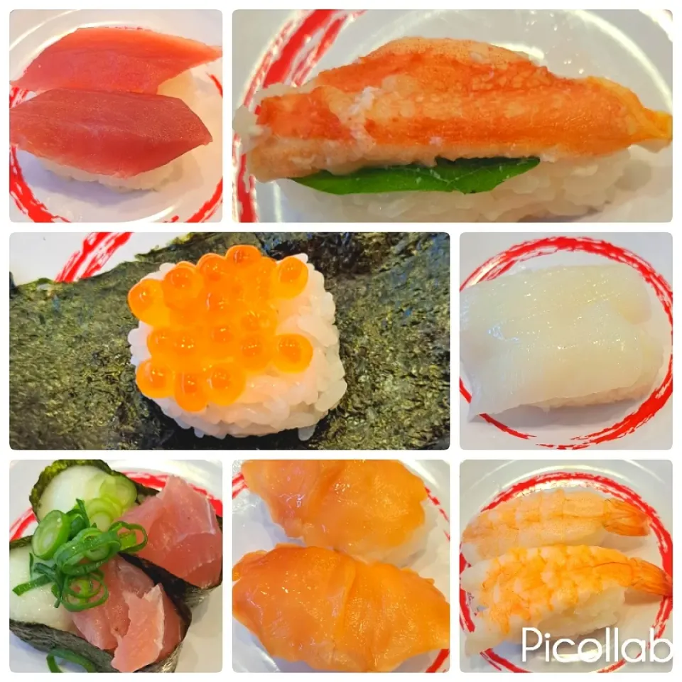 ランチ☀️🍴回転寿司🍣
北海道産イクラにカニにマグロも美味しく頂きました～🙏|no-noさん